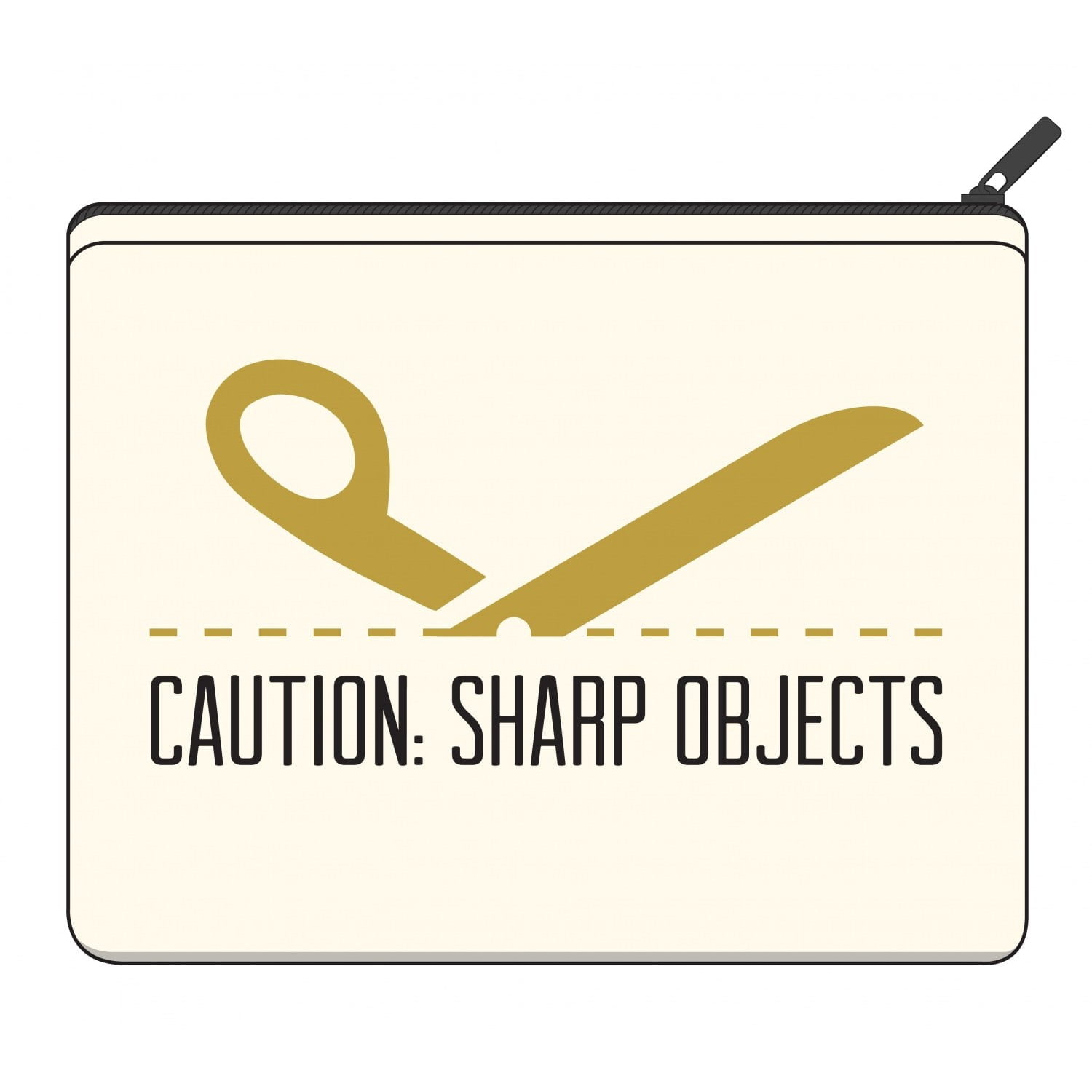 RB Designs Canvas Zipper Bag “Sharp Objects” (Large) – The Fabric Contessa