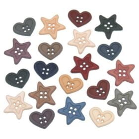 Hearts & Stars Buttons